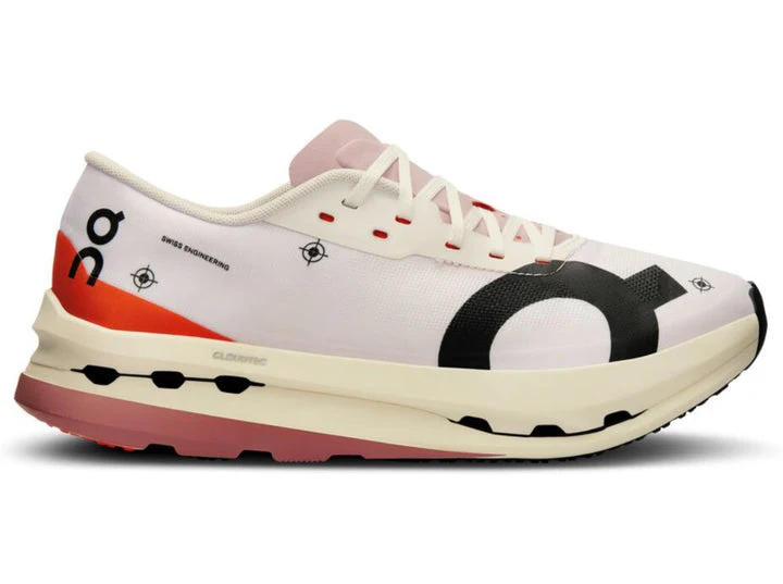 Women's On Cloudboom Echo 3, White/Flame, 8 B Medium