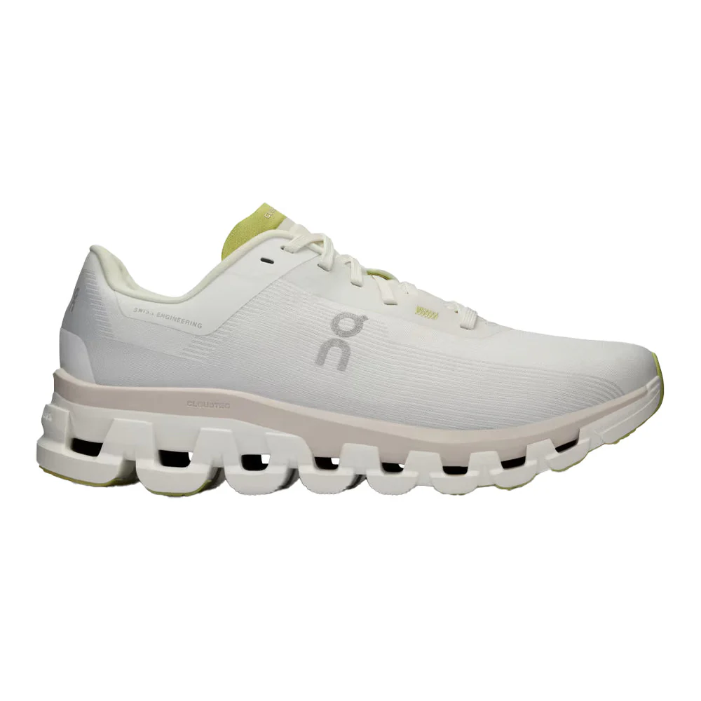 Women's On Cloudflow 4, White/Sand, 9 B Medium