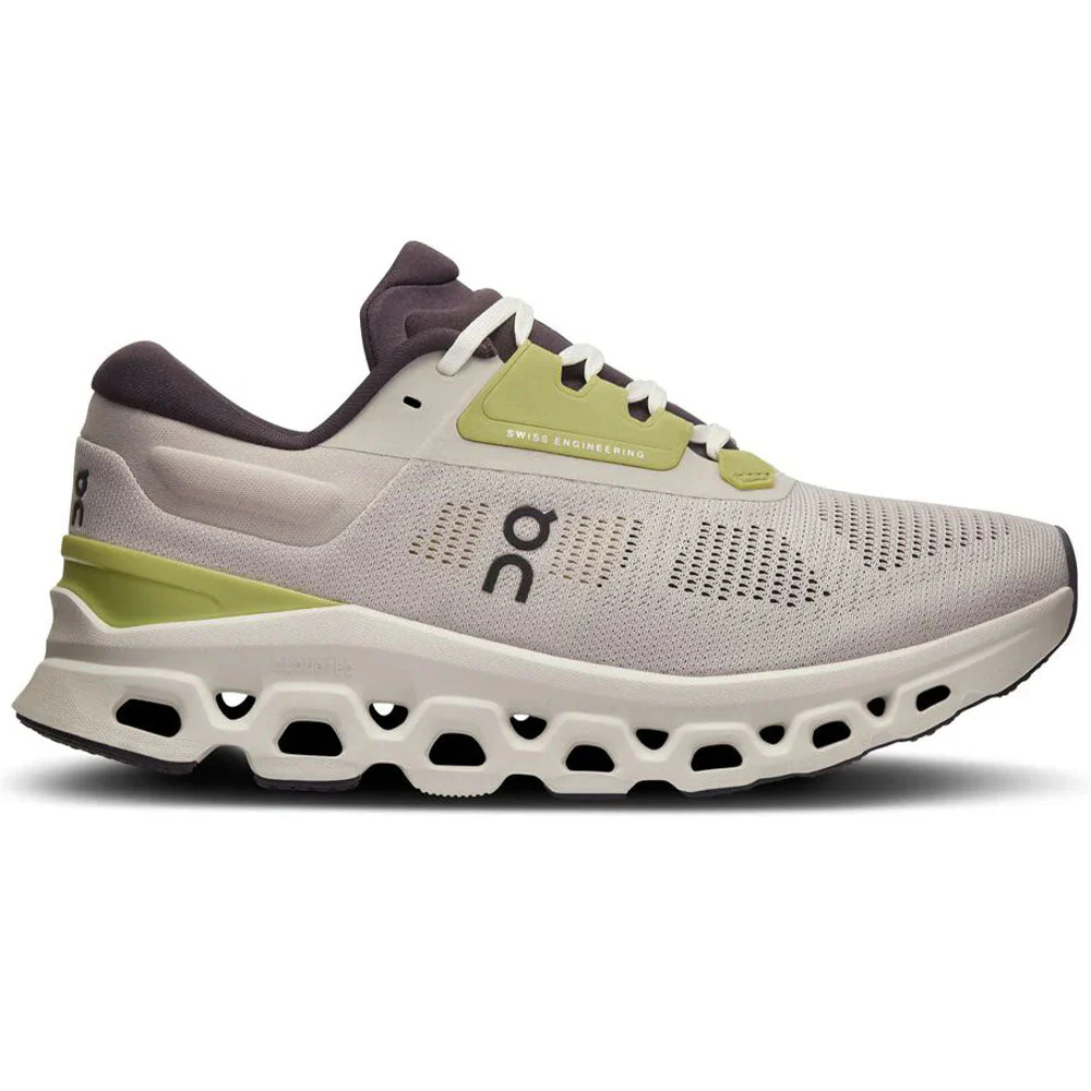 Women's On Cloudstratus 3, Pearl/Ivory, 6 B Medium