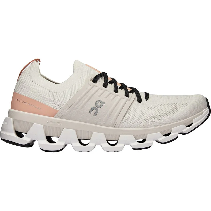 Women's On Cloudswift 3, Ivory/Rose, 5 B Medium