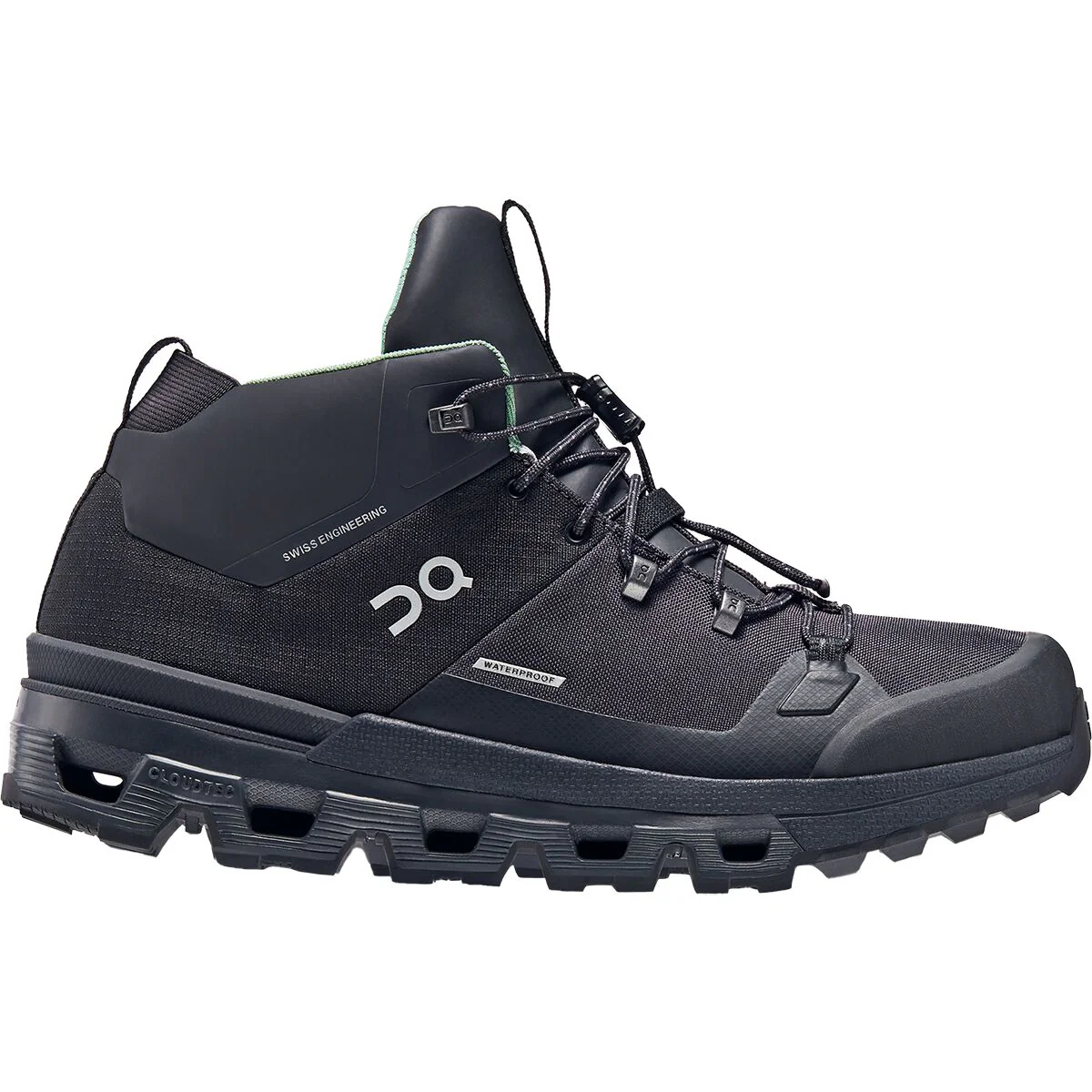Women's On Cloudtrax Waterproof, Black, 10.5 B Medium