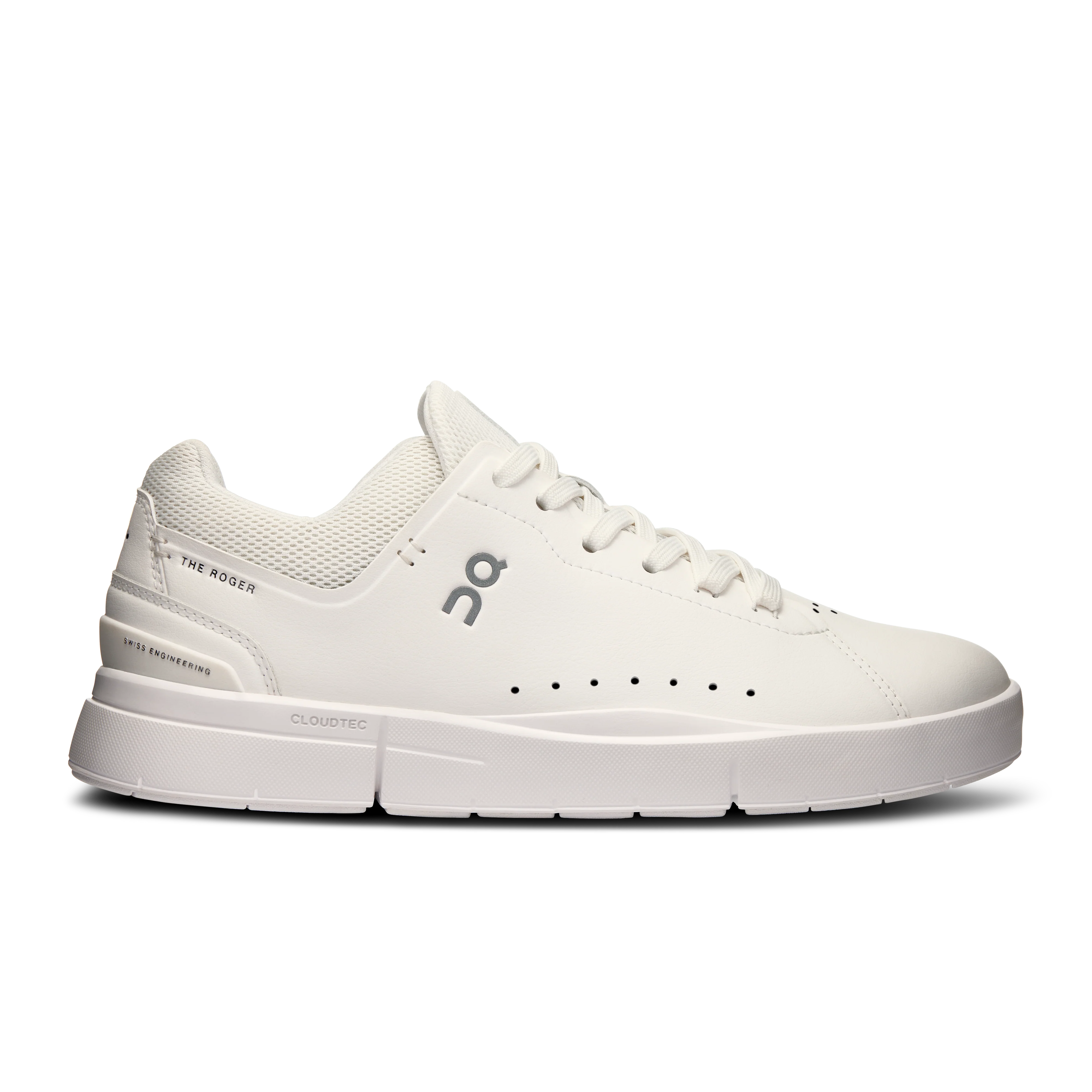 Women's On The Roger Advantage 2, All White, 10 B Medium