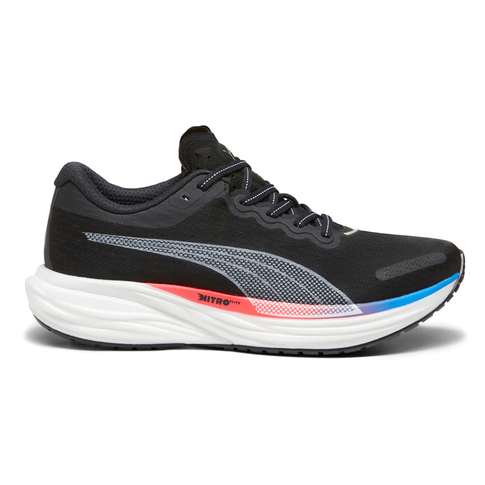 Women's Puma Deviate Nitro 2, Icy Blue/Fire Orchid, 9.5 B Medium
