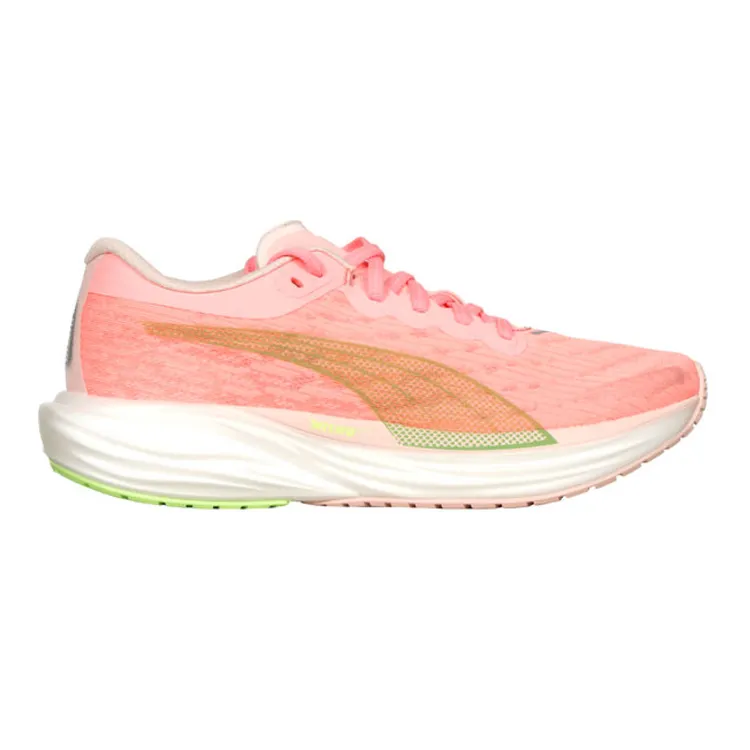 Women's Puma Deviate Nitro 2, Koral Ice/Speed Green, 10.5 B Medium