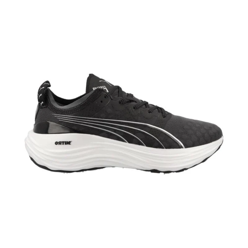 Women's Puma ForeverRun Nitro, Puma Black/Puma White, 10.5 B Medium
