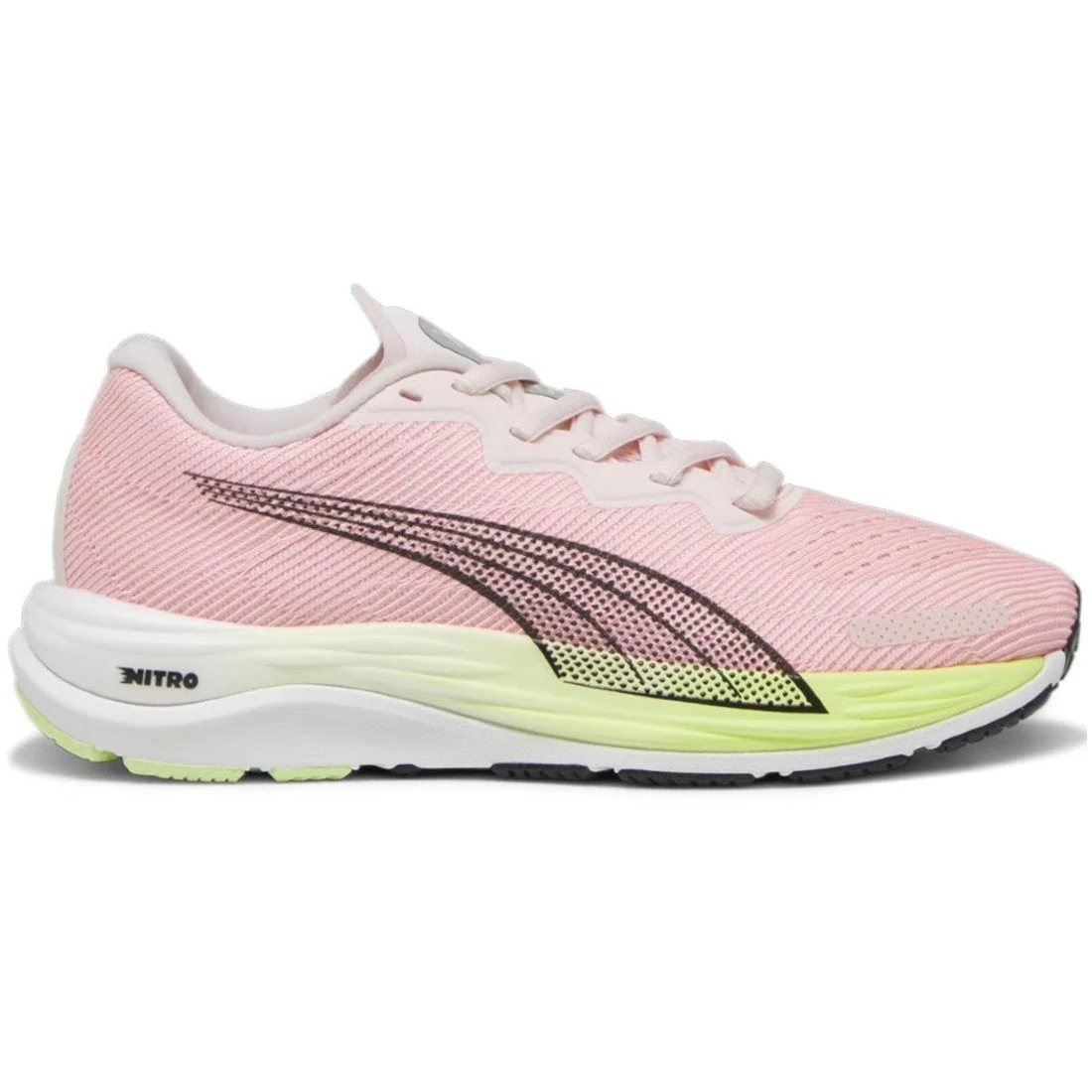 Women's Puma Velocity Nitro 2, Frosty Pink/Speed Green, 10 B Medium