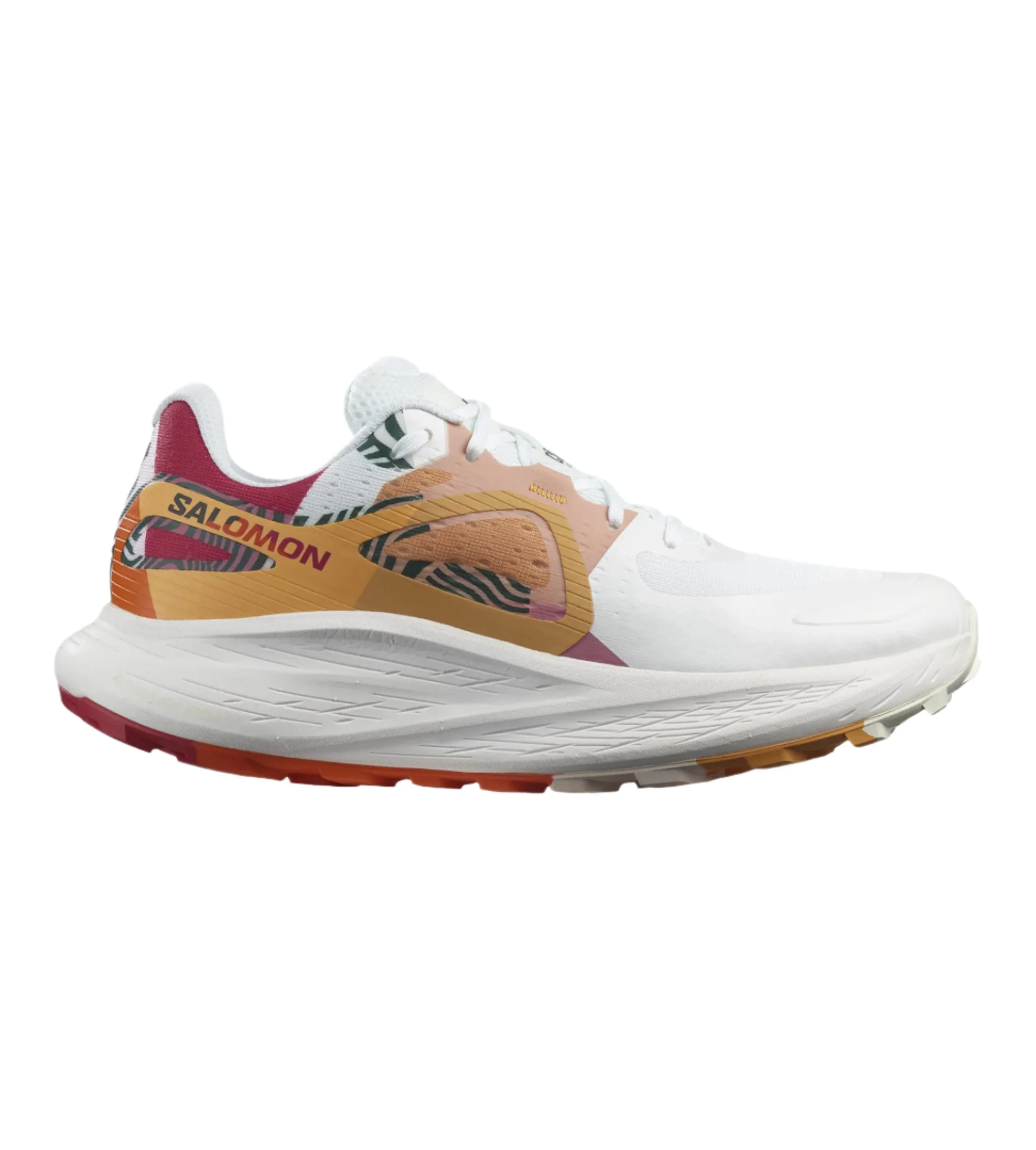 Women's Salomon Glide Max TR For Ciele, Blazing Orange/Virtual Pink/Buckskin, 7.5 B Medium