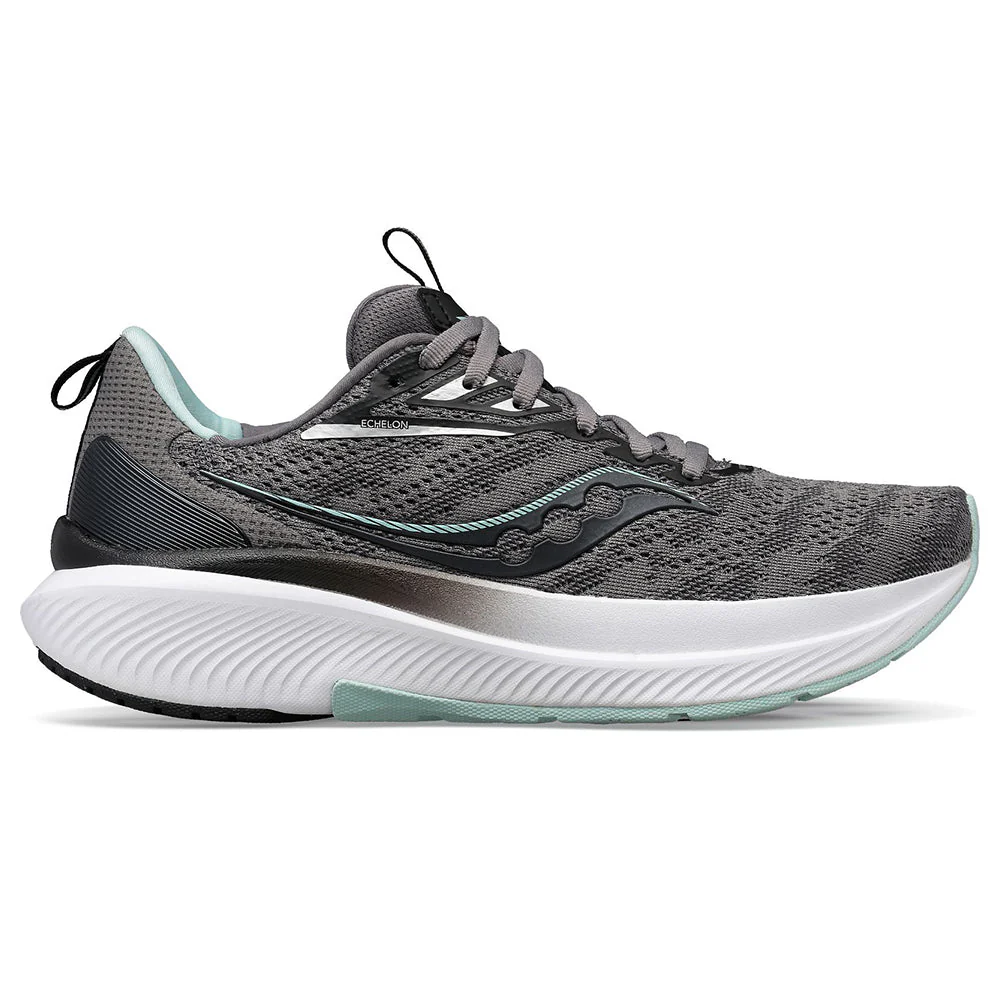 Women's Saucony Echelon 9, Charcoal/Ice, 10.5 B Medium