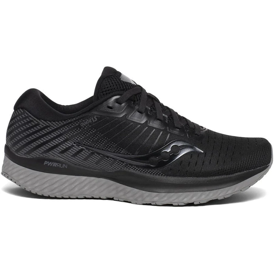 Women's Saucony Guide 13, Blackout, 6 D Wide