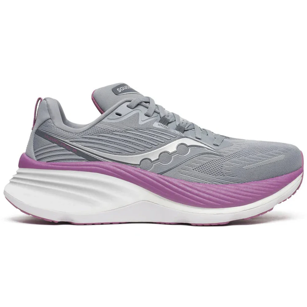 Women's Saucony Hurricane 24, Flint/Viola, 9 B Medium