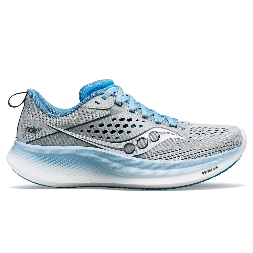 Women's Saucony Ride 17, Cloud/Breeze, 6.5 B Medium