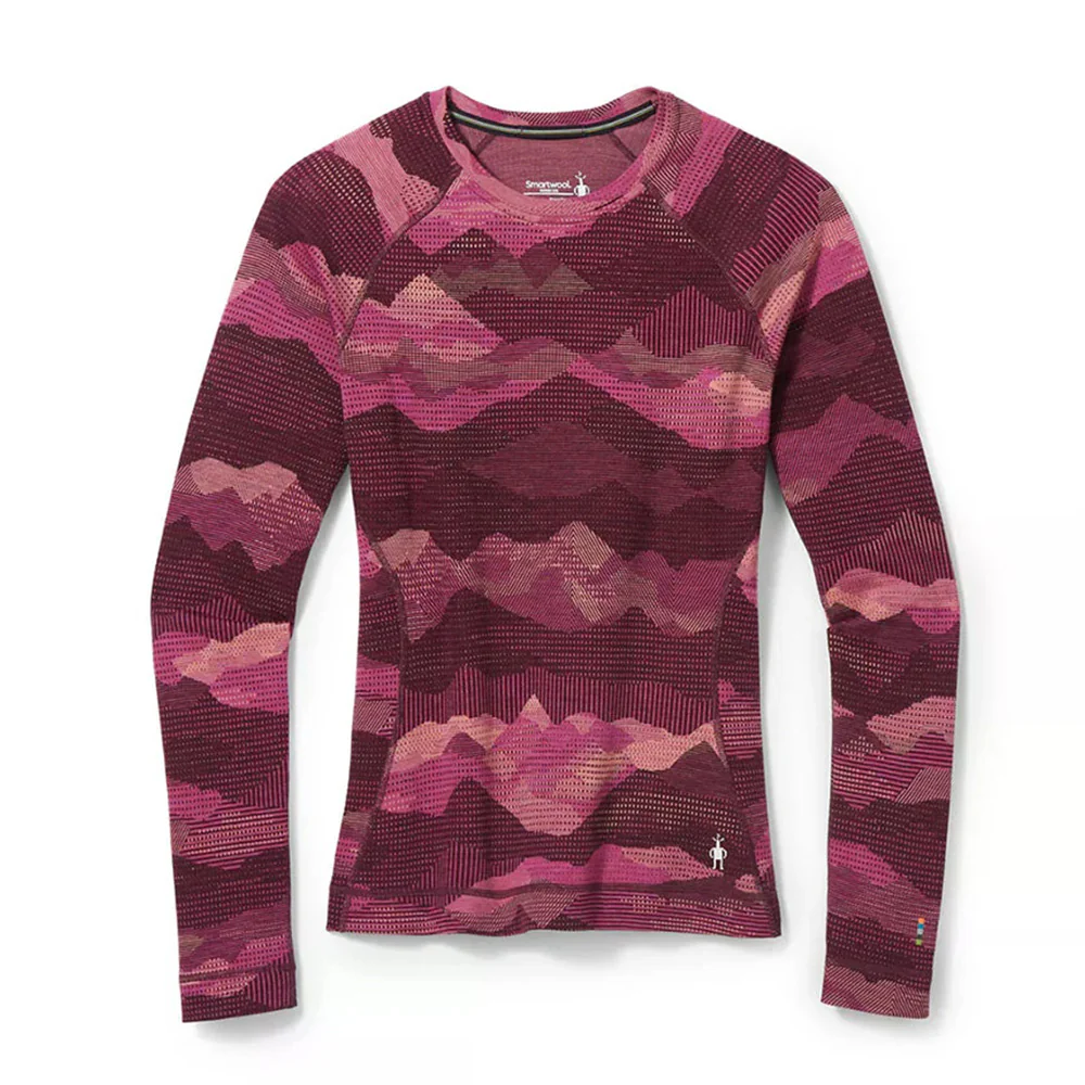 Women's Smartwool Classic Thermal Merino Base Layer Pattern Crew