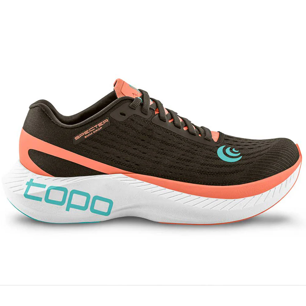 Women's Topo Athletic Specter, Espresso/Peach, 12 B Medium
